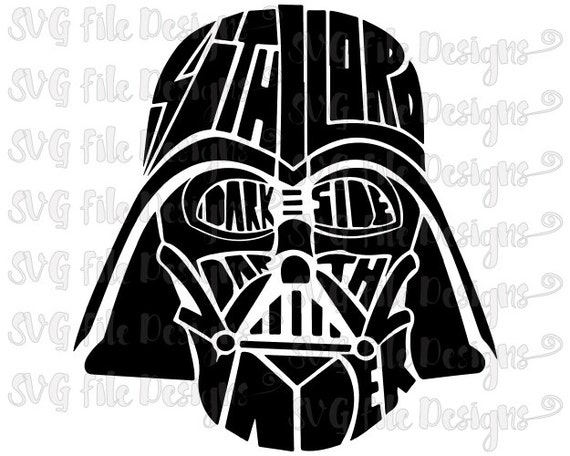 Star Wars Darth Vader Sith Lord Dark Side Word by SVGFileDesigns