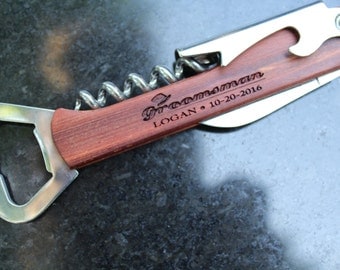 Personalized groomsmen accessories - groomsmen bottle opener