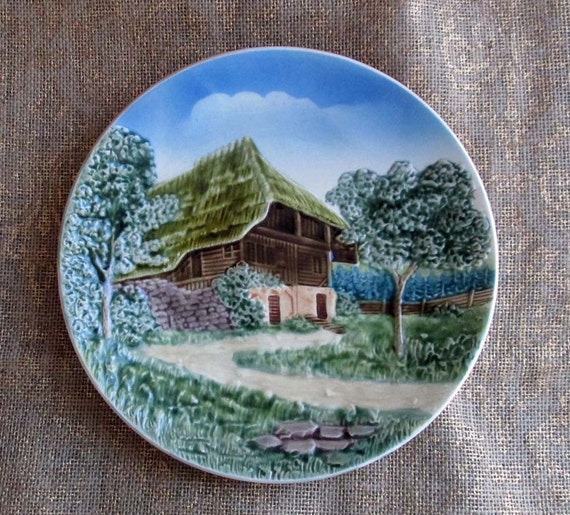 Hand Painted West Germany Plate Vintage Ceramic German Plate