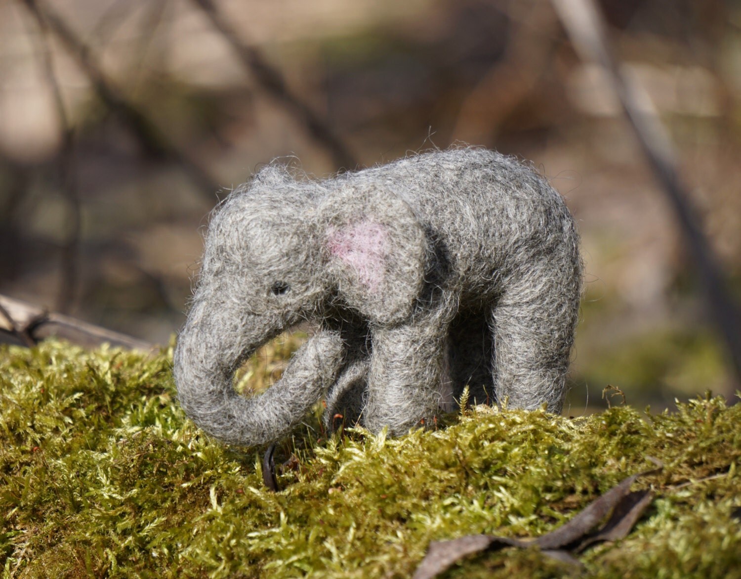 needle felted elephant needle felted animal felted elephant