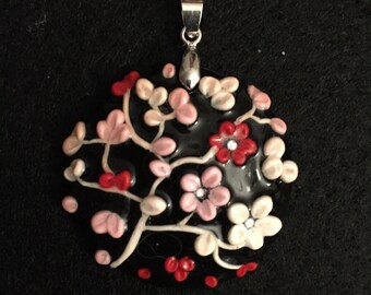 Pendant "hard flowers"