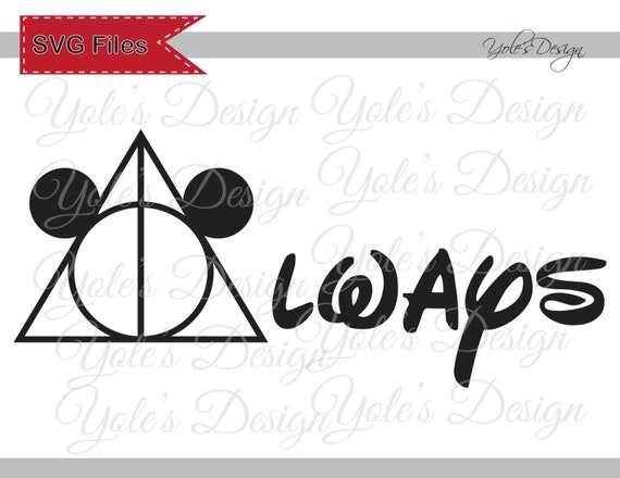 Download INSTANT DOWNLOAD Harry Potter Always Mickey Ears SVG by ...