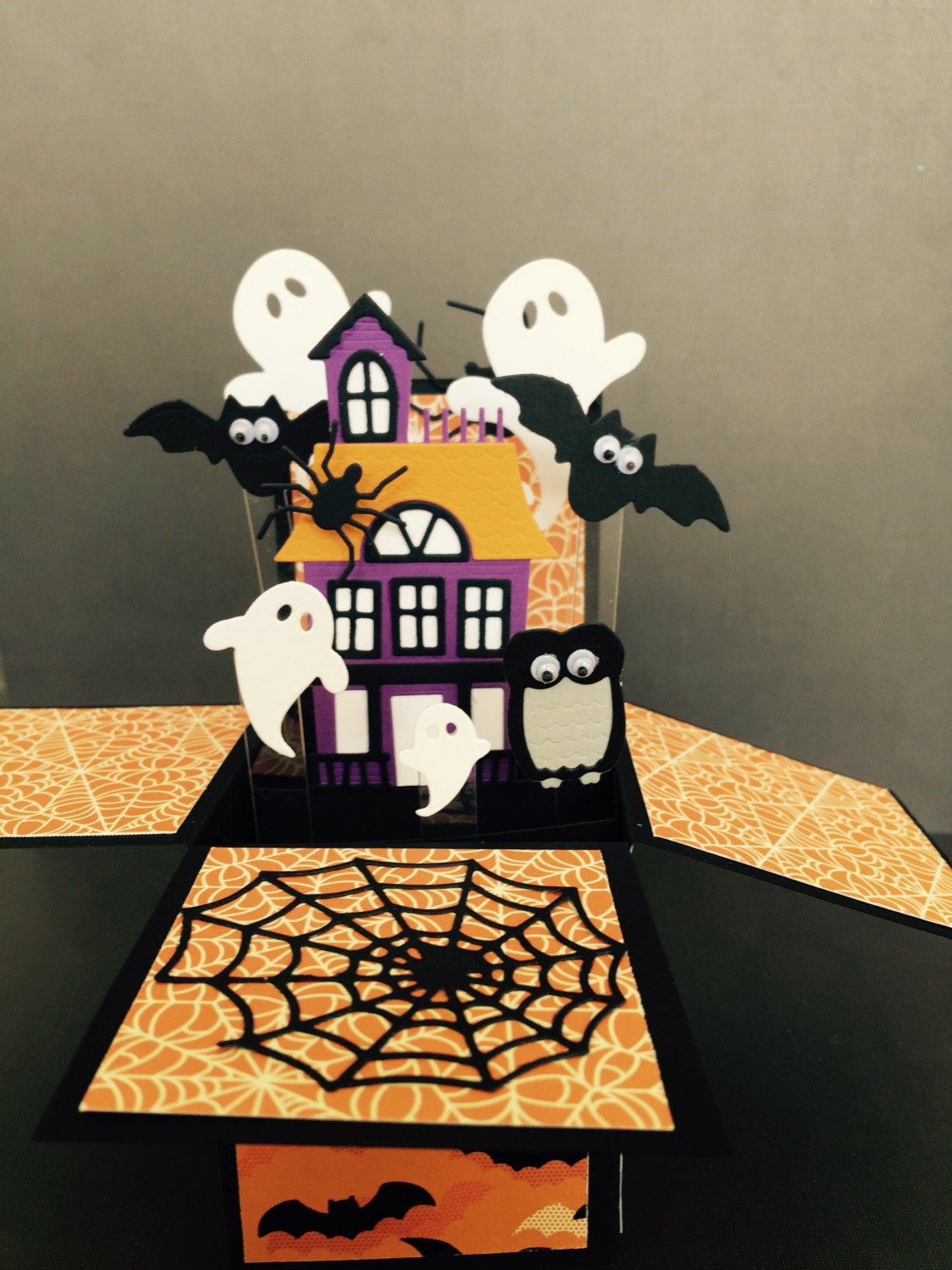 Halloween pop up card Gouly pop up box card 3D halloween