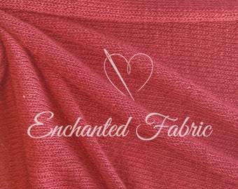 Coral Snuggly and Stretchy Sweater Knit Fabric - 204 Coral