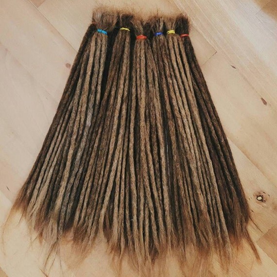 Ten 16 long DreadLock Extensions Pencil Size