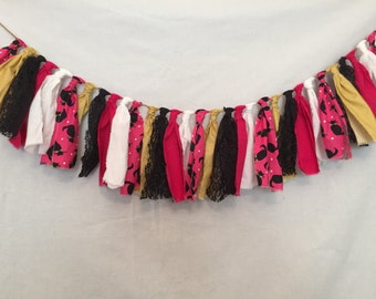 Halloween Garland/Halloween Decorations/All Hallow's Eve Decor/Black Cat Decorations/Cat Fabric Garland/Halloween Hanging Decor/Cat Garland