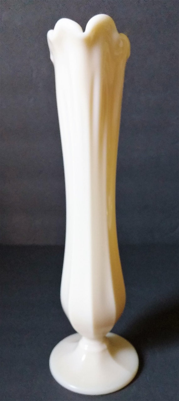 Westmoreland Ivory Milk Glass Swung Vase