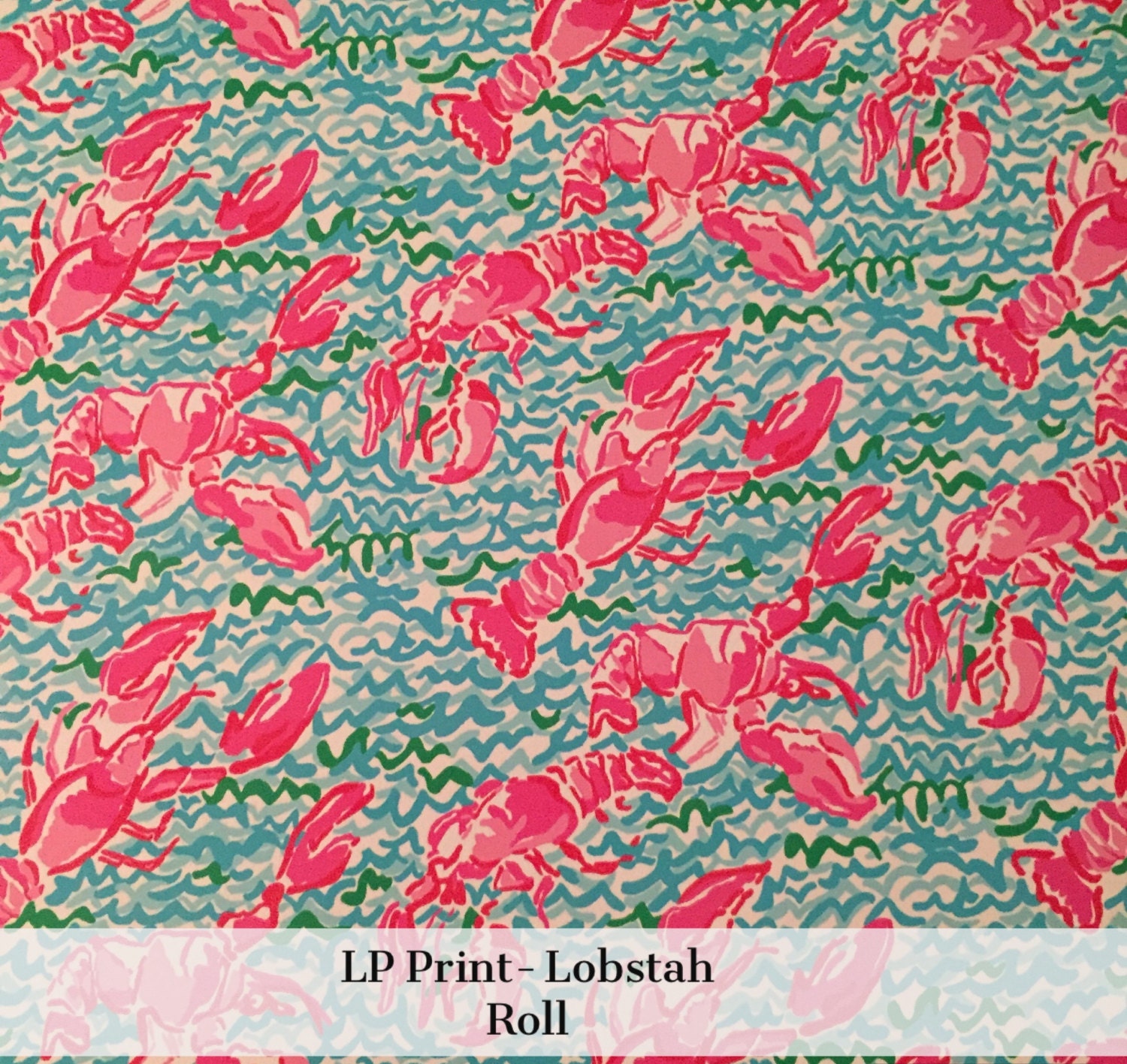 lobstah roll print inspired lilly pulitzer craft vinyl by shevinyl