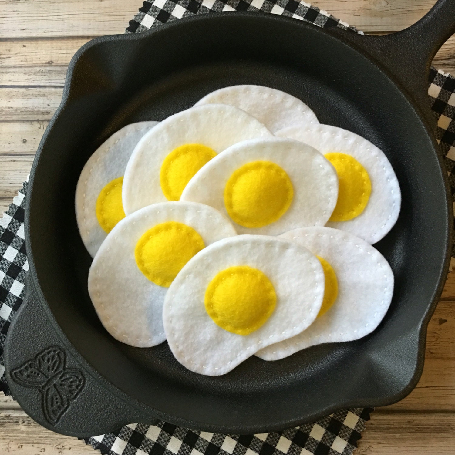 fried egg soft toy