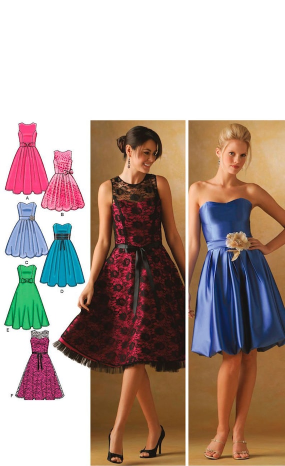 SPECIAL OCCASION DRESS Sewing Pattern Simplicity by MangoLane