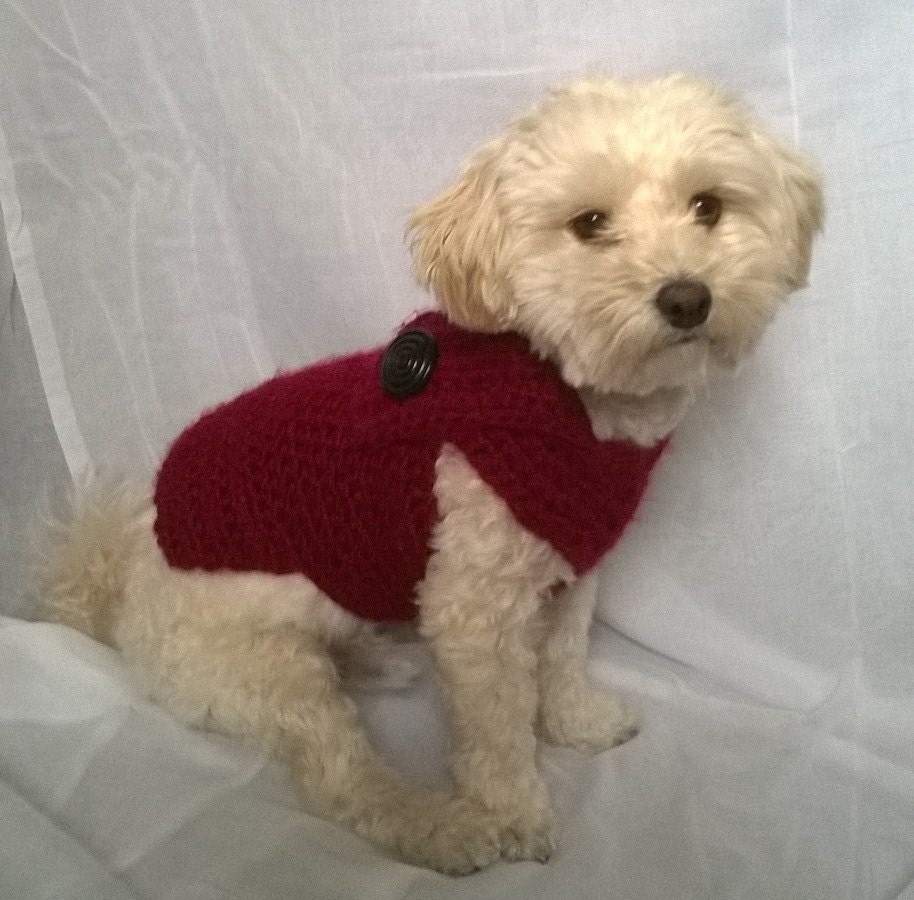 red dog sweater yorkie sweater dog sweater small small dog