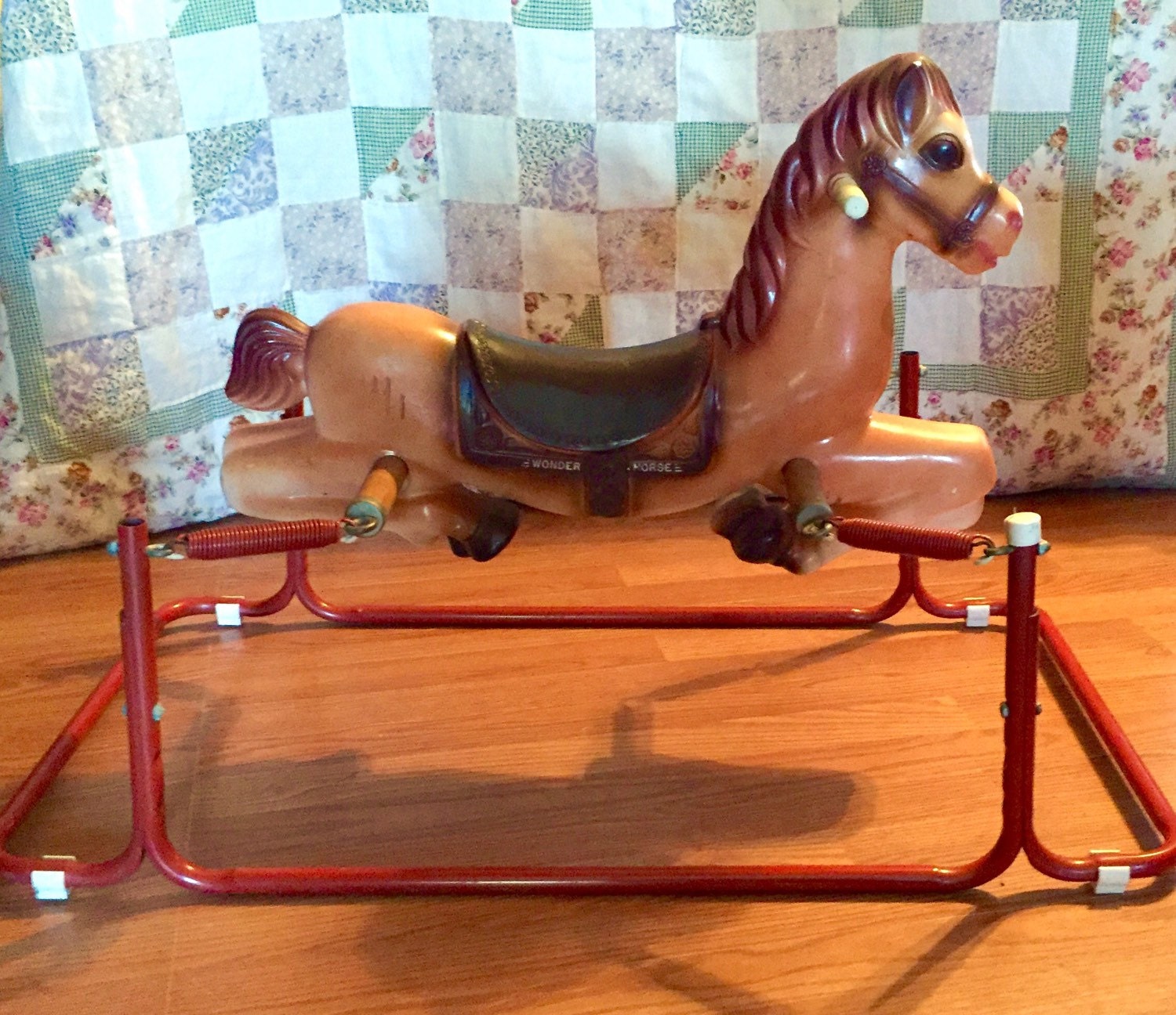 vintage bouncing horse