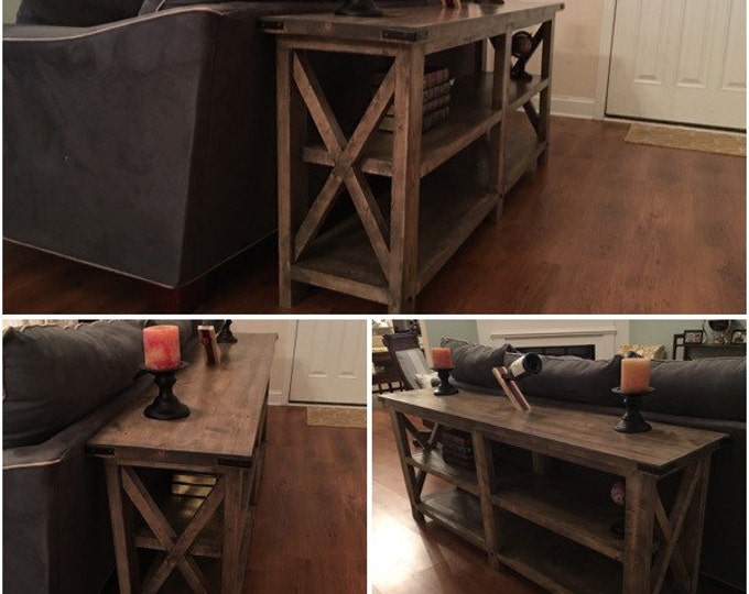 Rustic style sofa/entry way table