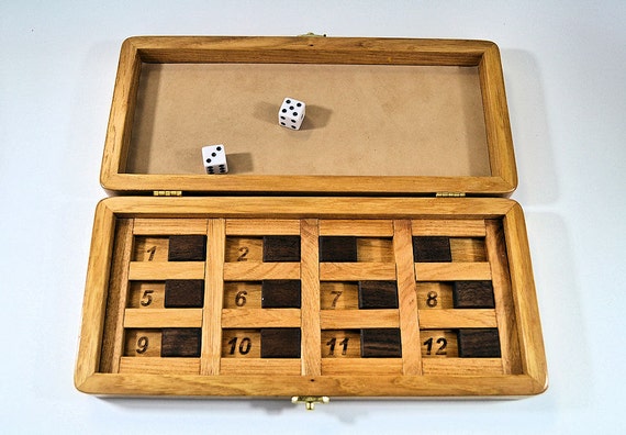 Shut the Box game by ThreeBirdsCrafts on Etsy