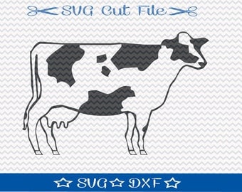 Cow SVG File / SVG Cut File for Silhouette / Farm Animal SVG / 4H svg / Farm svg / Ranch svg