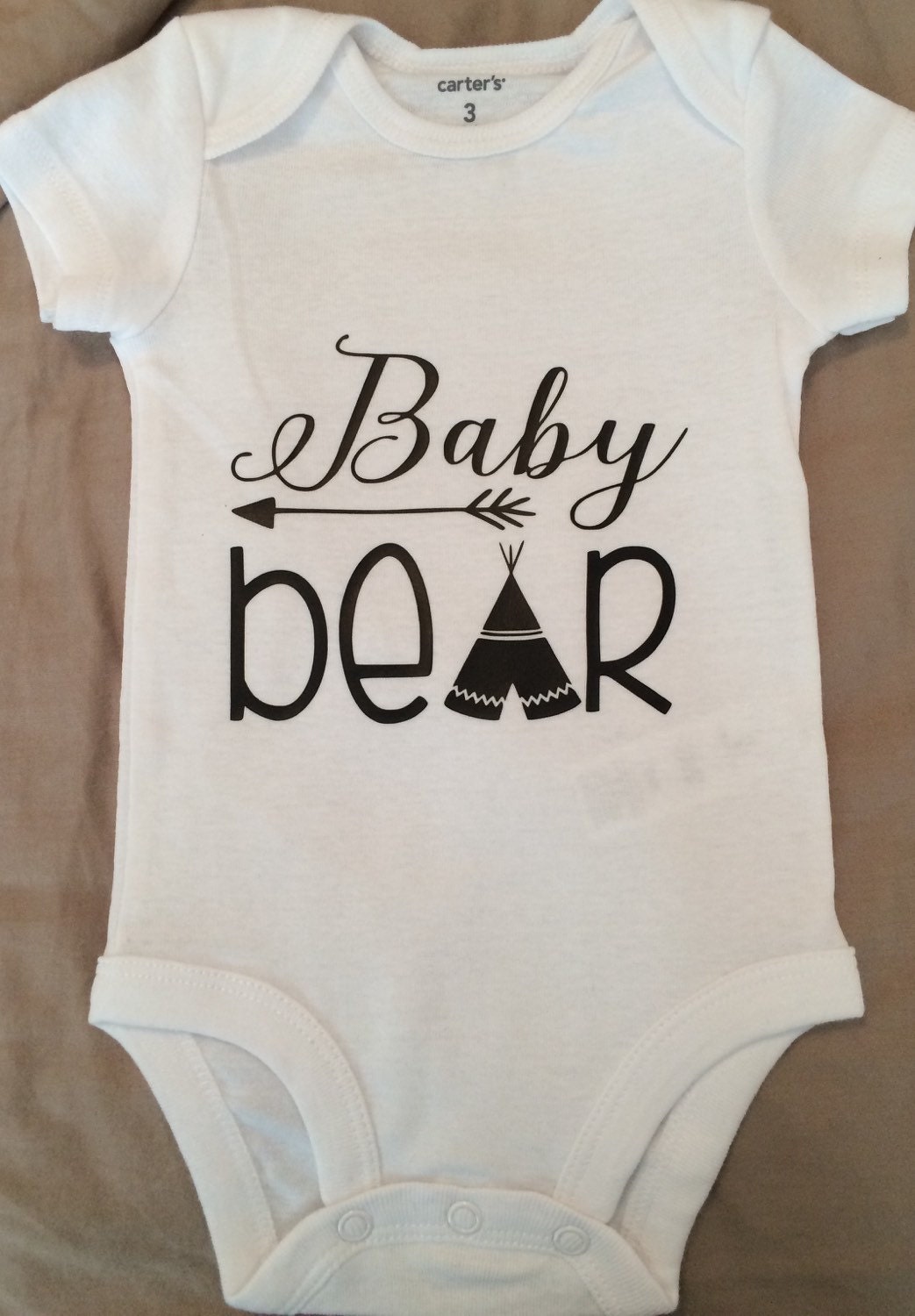Baby Onesie Bodysuit Baby Bear Family by GracefulMoonBoutique