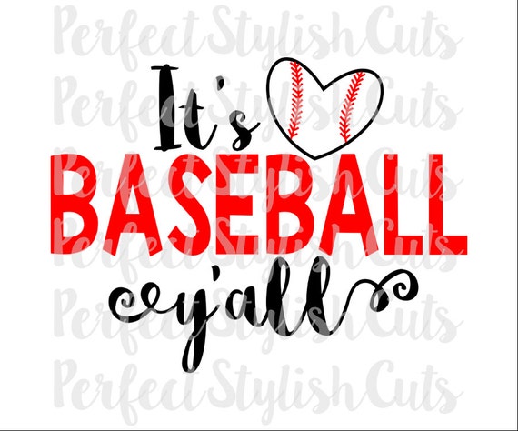 Download It's Baseball Y'all SVG DXF EPS png Files for