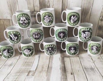 Disney Starbucks mug. Ceramic mug- custom mug- Printed mug- Funny mug- Custom- Best friend mug- coffee mug- lyrics- unique gift- fun mug