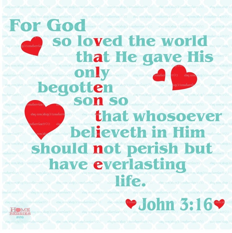 God Svg For God So Loved the World Scripture Svg by HomeberriesSVG