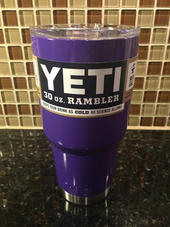 Custom YETI 30 oz Rambler Plum Purple / Powder Coated