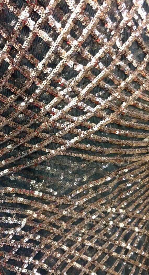 bronze black sequin on mesh fabric by the yard diamond bronze black sequin on mesh fabric by the yard diamond
