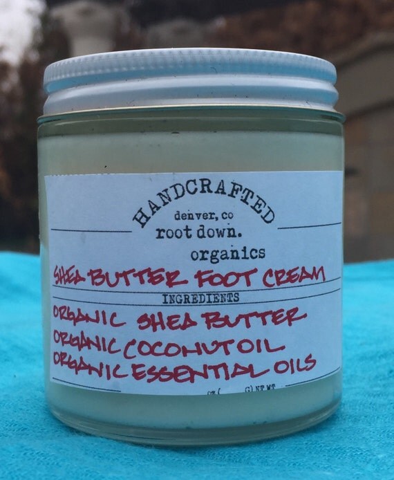 Organic Shea Butter Foot Cream 2 oz by on Etsy