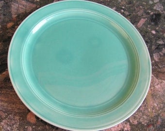 Vintage Mint Green Dinner Plates, Set of Six Plates