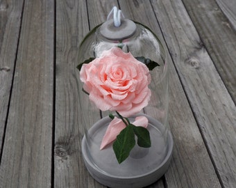 Crepe Paper Flower Single Rose
