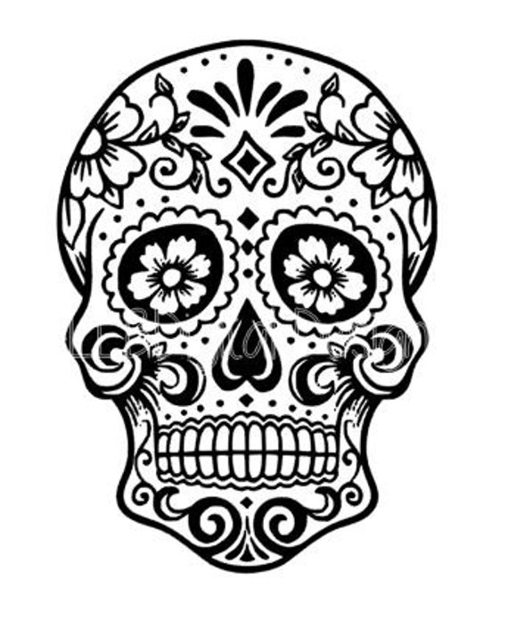 Sugar Skull SVG File-Day of the Dead SVG File Sugar Skull