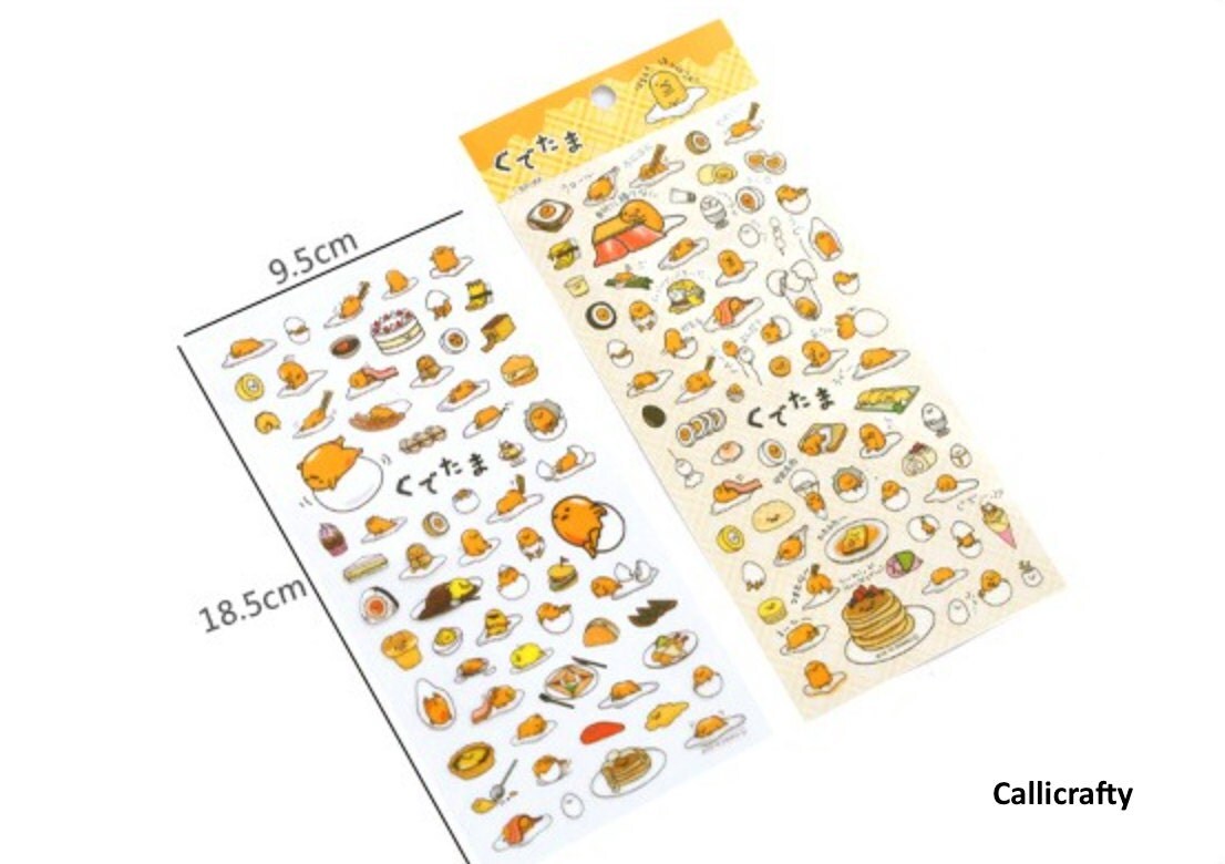 Gudetama Lazy Egg Cartoon Stickers Label Sticker Stationery