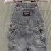 Vintage Striped Osh Kosh B'Gosh Overalls, Train Engineer Overalls, Vintage Vestbak, Vintage Shortalls, Size 12 Months, Vintage Shortalls