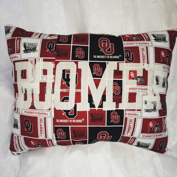 OU Throw Pillow Sooners Pillow University of by SewLiveLove