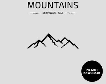 Mountains Embroidery File