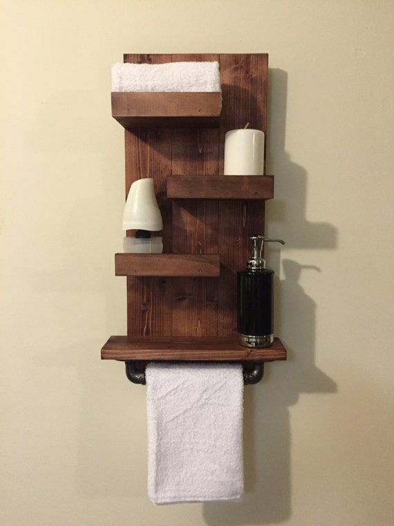 Items similar to Handmade Wooden Hand Towel Rack on Etsy