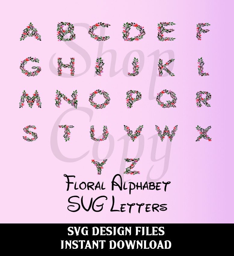 Free Free 288 Floral Monogram Letter Svg SVG PNG EPS DXF File
