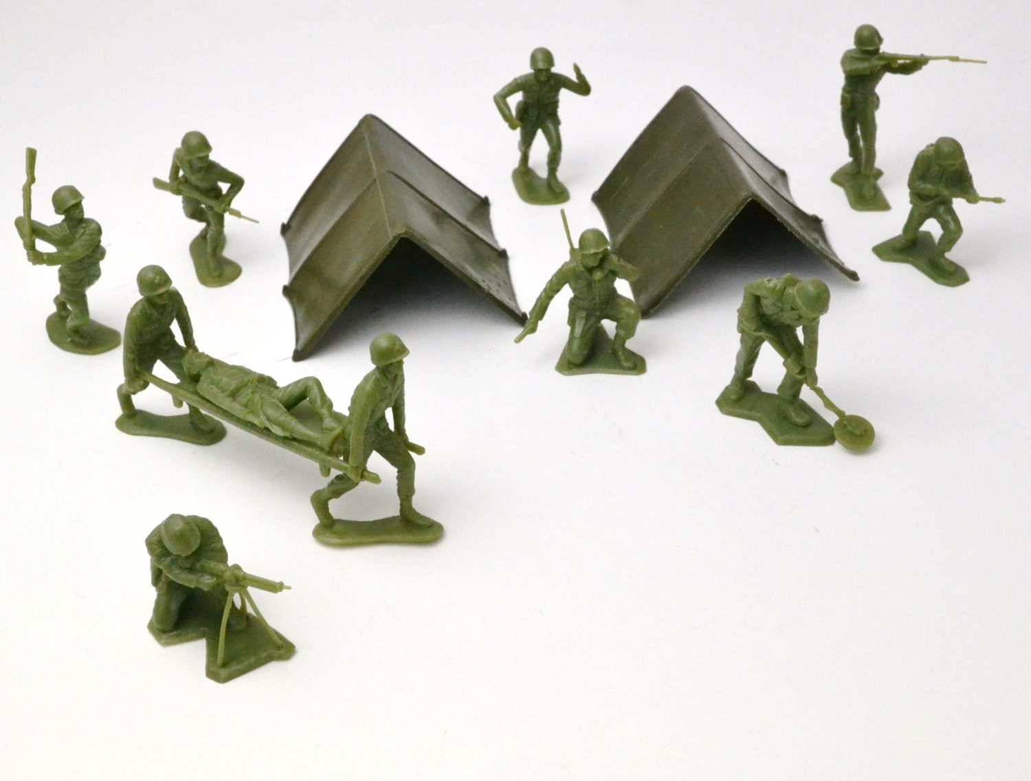 Vintage Army Men 1960s Collectible Military Playset Toys