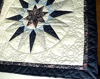 Amish Quilted Mariner Star Wall Hanging  HB129