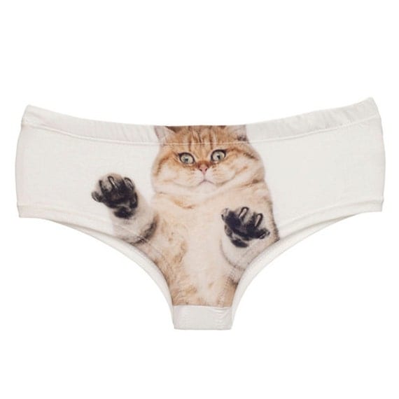 Cat panties Pussy Cat underwear Kitty knickers by MaybeThisPair