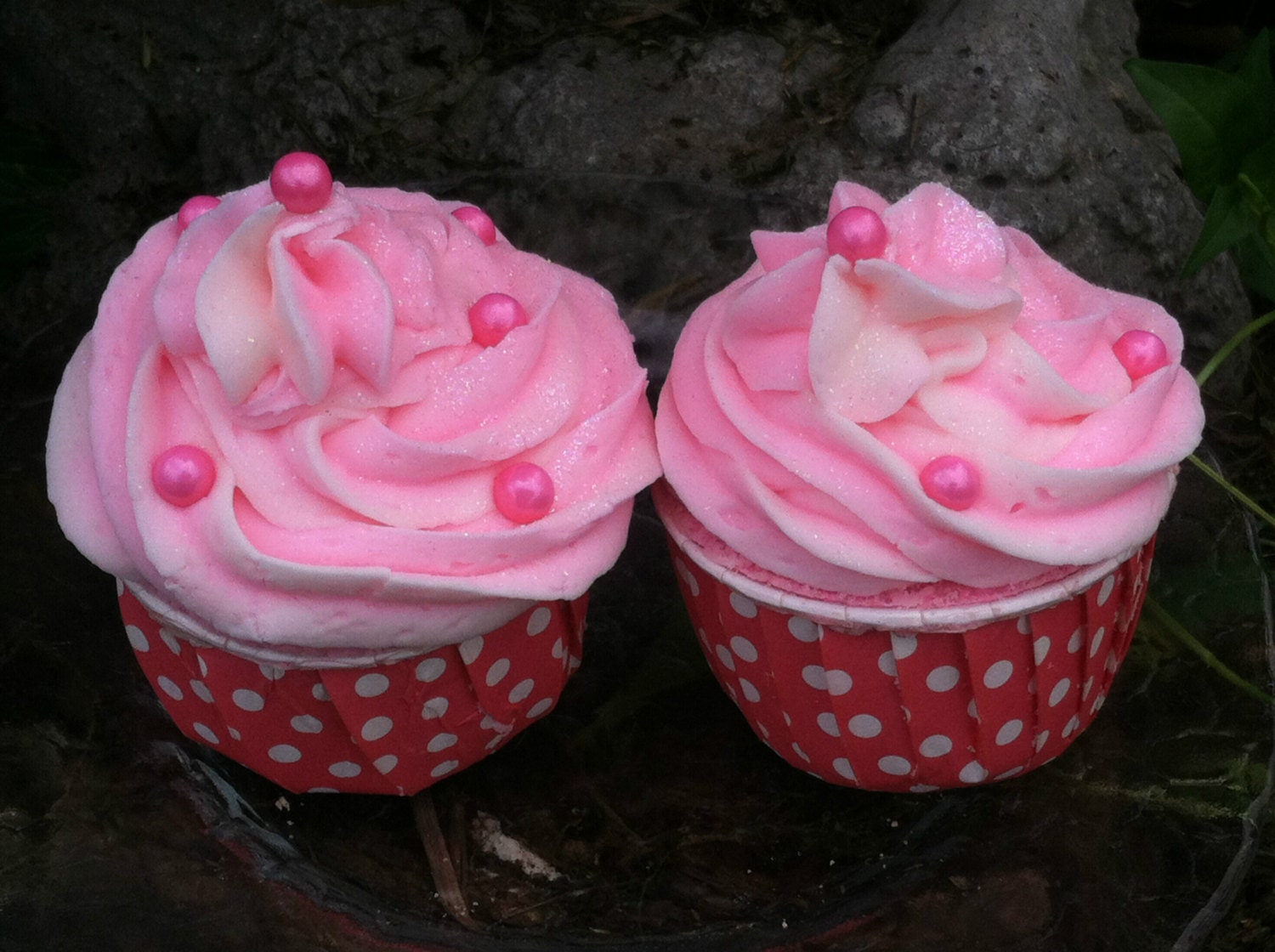 Bubble Bath Bomb Fizzy Cupcakes Pink Sugar Teen by SoapsNSudsNSuch