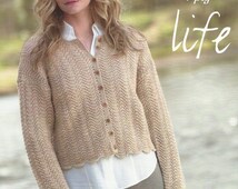 Instant Download PDF Vintage Knitting Pattern To Make A Ladies Aran
