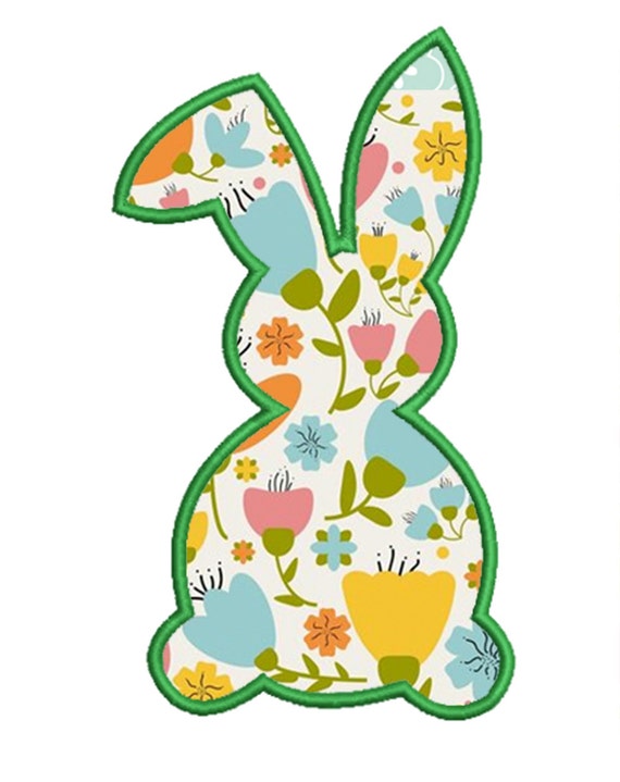 Instant Download Easter Bunny / Rabbit Applique Embroidery
