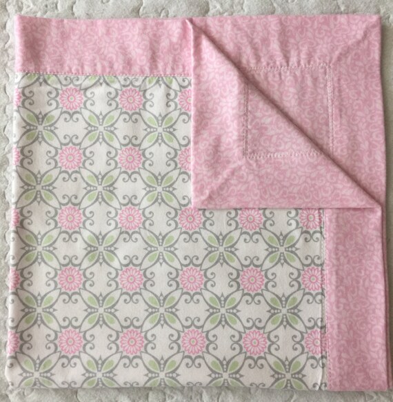 Baby Girl Receiving Blanket Flannel Baby Blanket Pink Baby