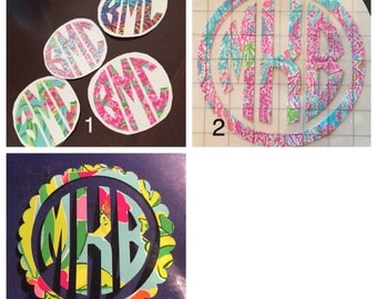 Lilly Pulitzer Monogram decal