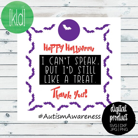 Download Trick or Treat svg files Autism Halloween by ...