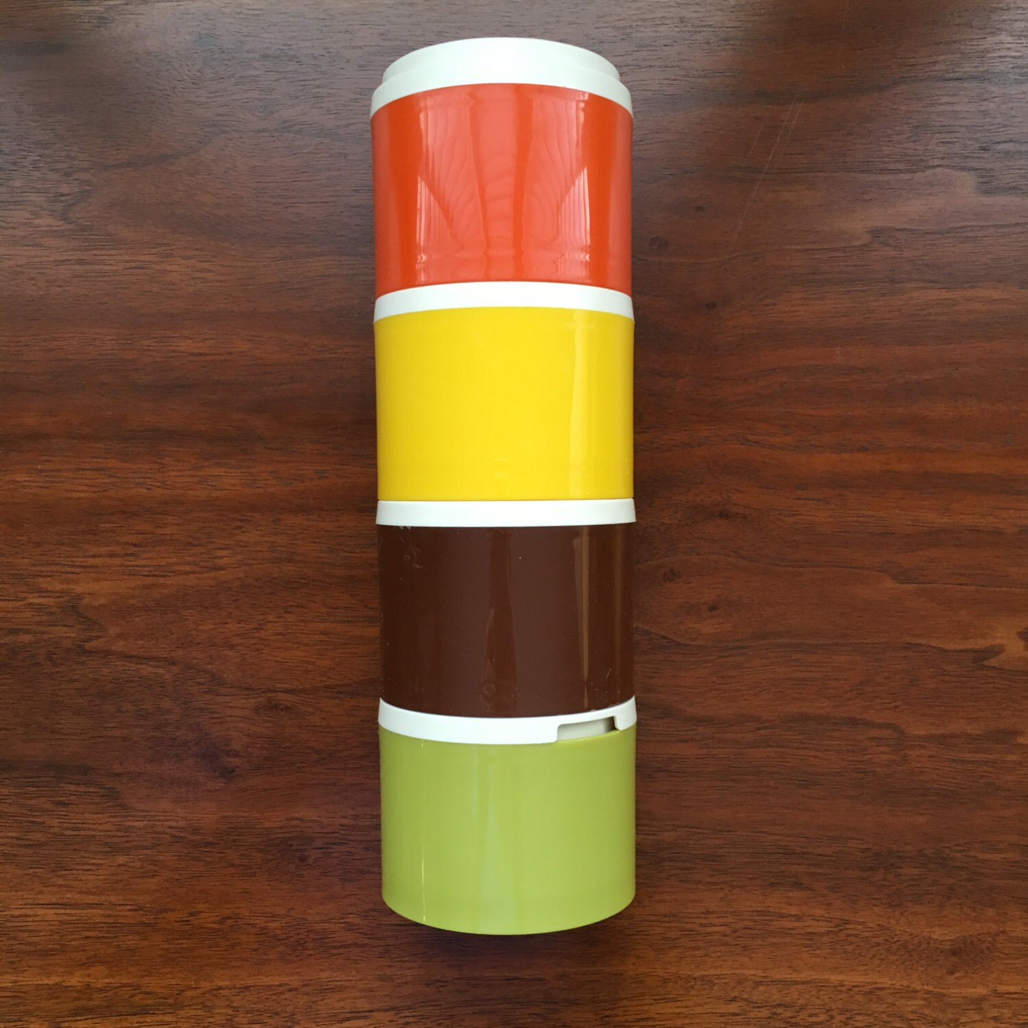 Set of stacking Tupperware spice containers