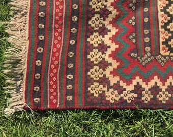 Vintage Persian Rug Soumak (Sumak) Kilim 247cm x 152cm (8'1" x 5'0")