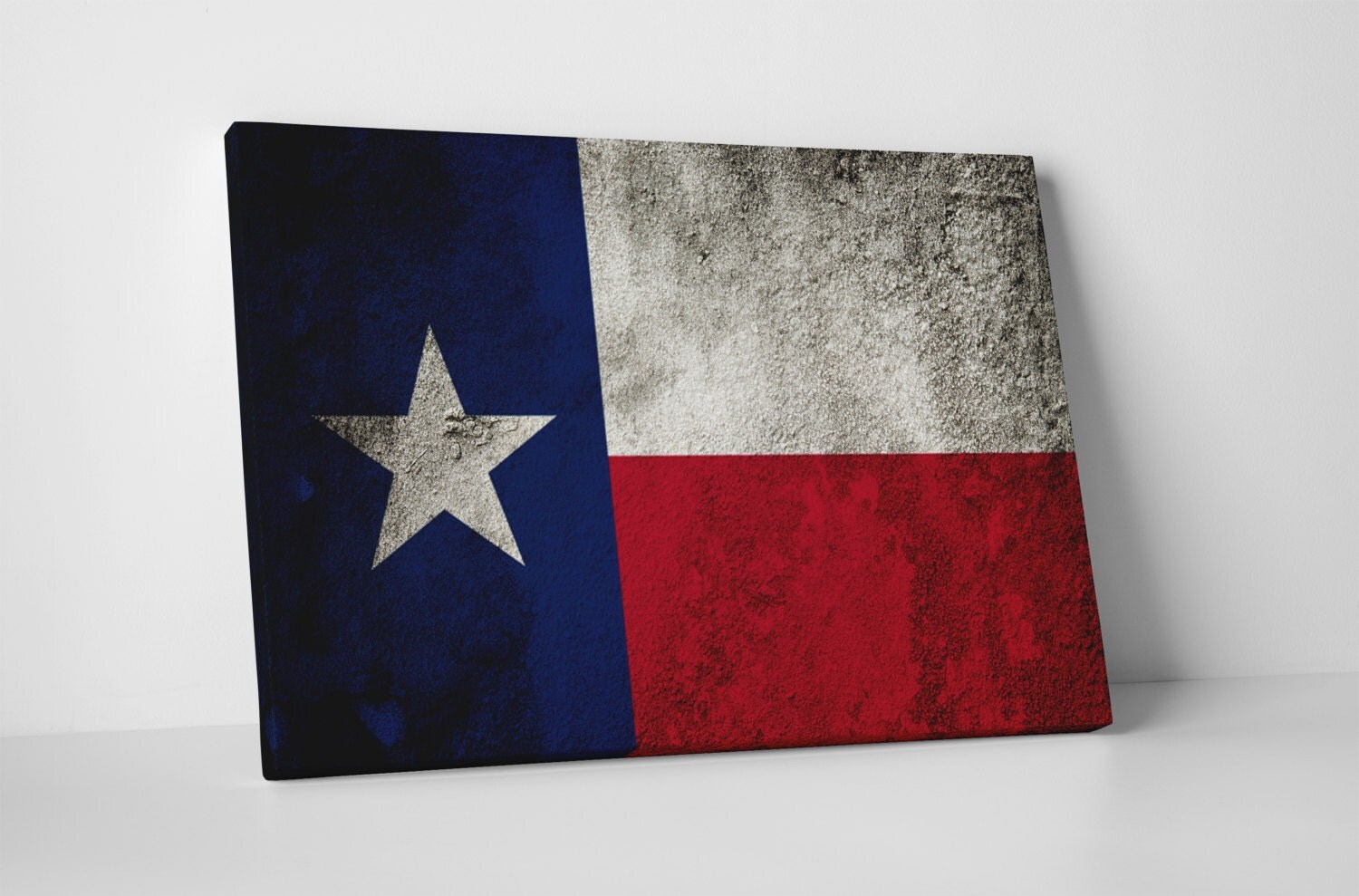 Texas State Flag Wall Canvas by CanvasMeow on Etsy