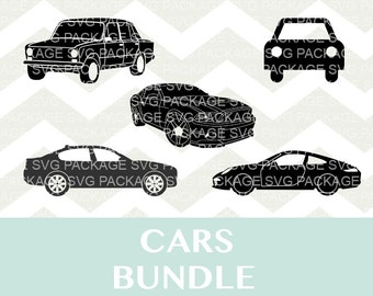 Cars SVG Bundle, car Silhouette bundle, automotive Clipart SVG, Png, Files for Silhouette Cameo, DXF, Cutting Files Svg, automobile svg, Car
