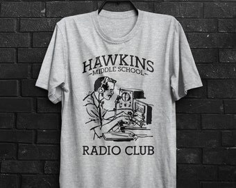 Hawkins Middle School Radio AV Club Stranger Things Inspired TV Show 11 Eleven Adults Mens & Women's T-shirt Top Tee Shirt All Sizes Cols
