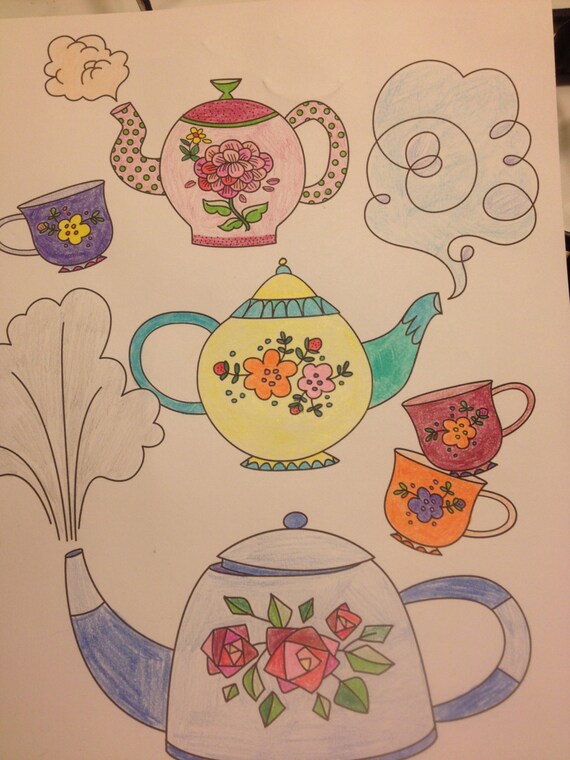 Items similar to Whimsical Colored Pencil Artwork on Etsy